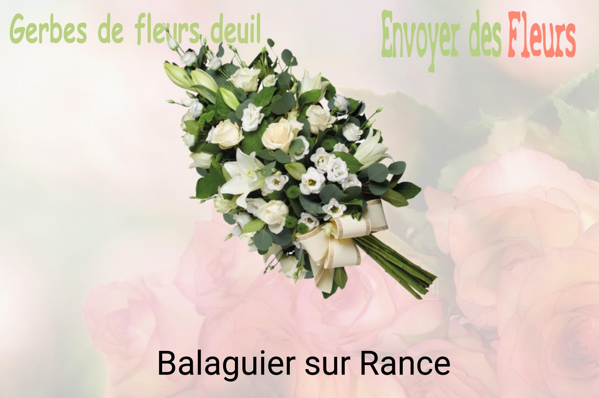 Gerbe de fleurs de deuil livrée à Balaguier-sur-Rance